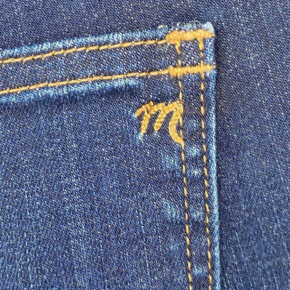 MADEWELL Jeans Womens 27 Skinny Skinny Ankle Frayed Dark Washed Denim Blue - Picture 7 of 15